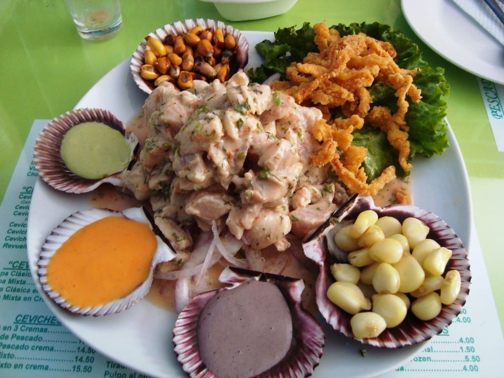 Peruvian food: Ceviche