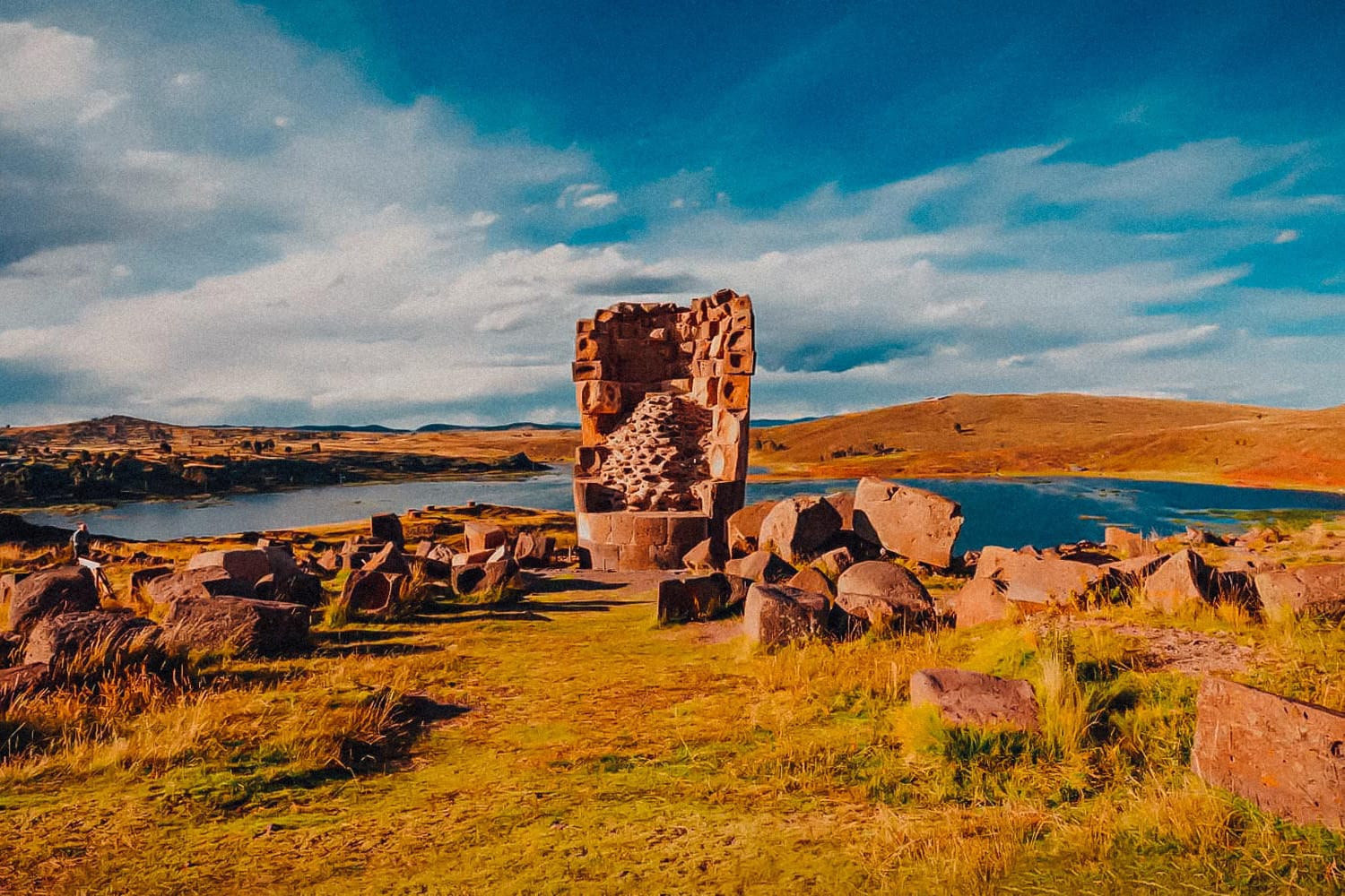 Floating Uros Islands and Chullpas of Sillustani