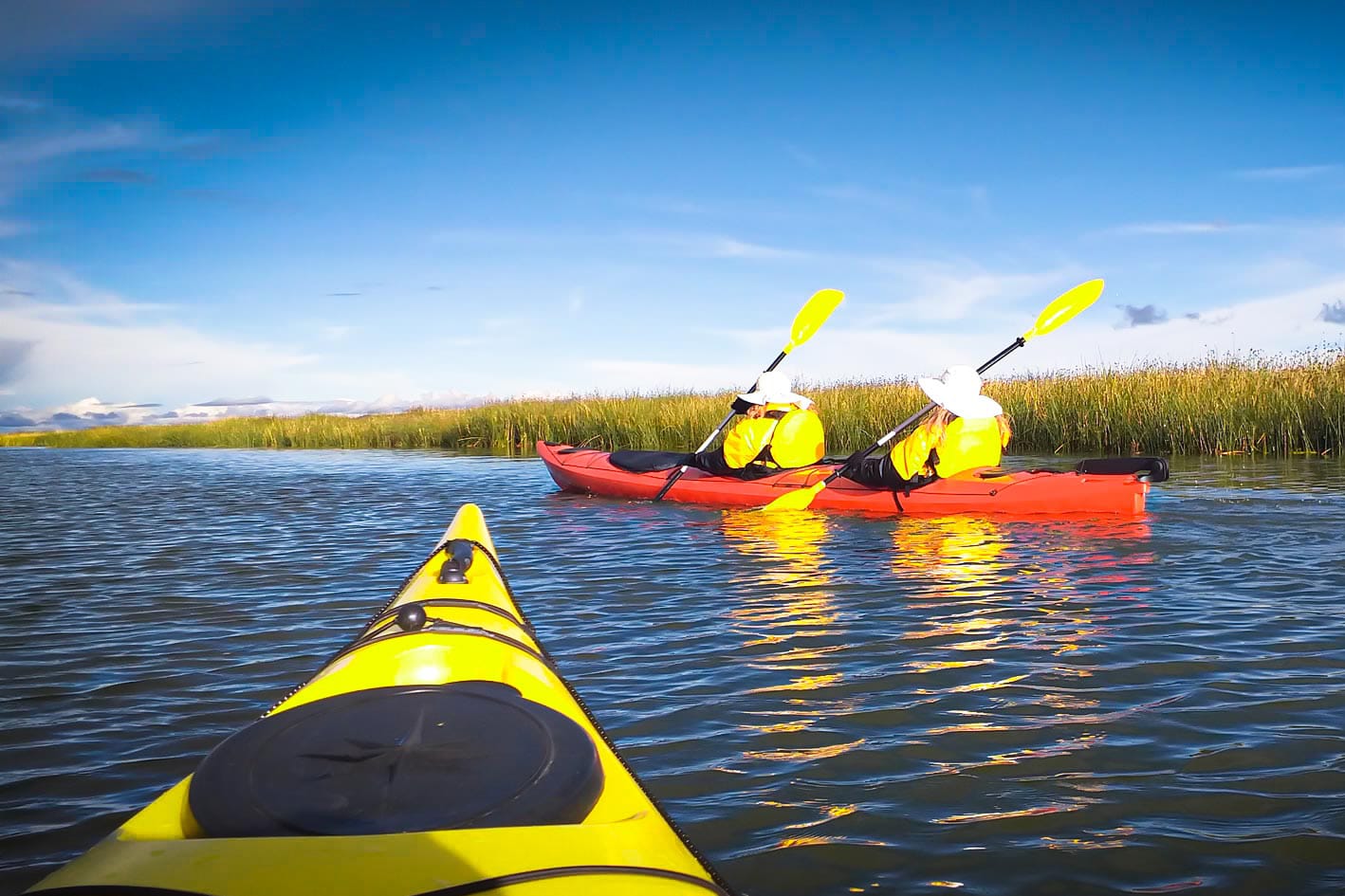 Half Day Kayaking Uros Floating Islands in Lake Titicaca 3